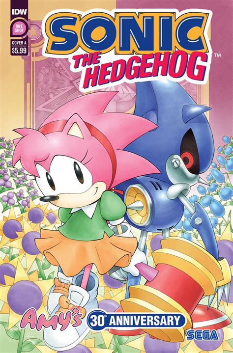 amy sonic the hedgehog|amy 30th anniversary sonic comic.